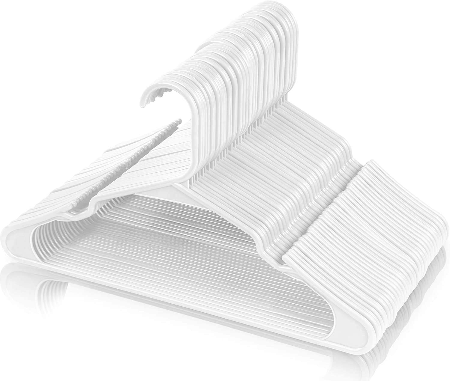 Zollyss Plastic Cloth Hangers For Clothes Hanging Wardrobe Hangers For Multipurpose Storage Saree Dress Shirt Pant Trouser Kids